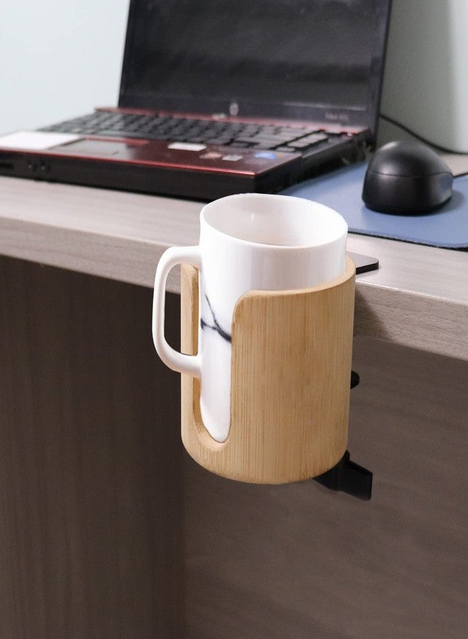 Tirifer Anti-Spill Table Edge Clamp Cup Holder - 2 Pack, Gaming & Computer Desk Accessories - Image 2